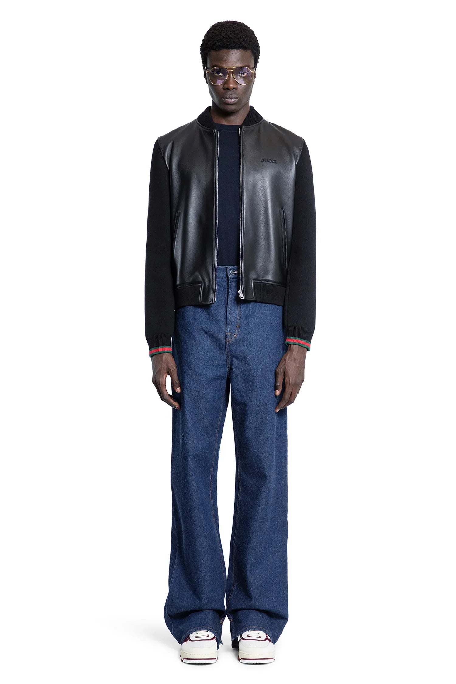 Soft Nappa Leather and Knit Bomber - Antonioli.eu
