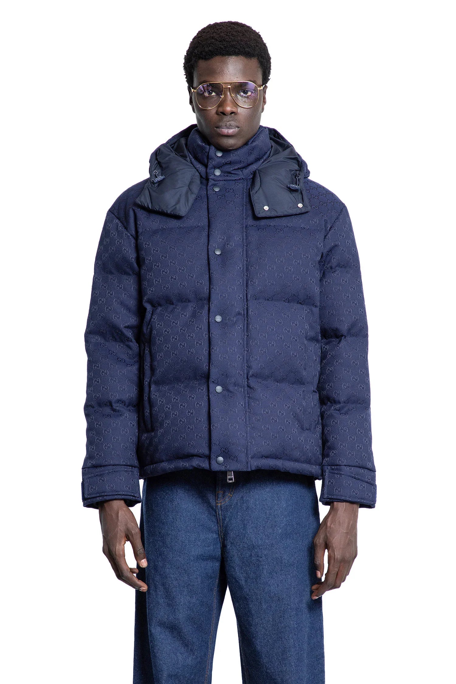 GG Canvas Down Jacket - Antonioli.eu