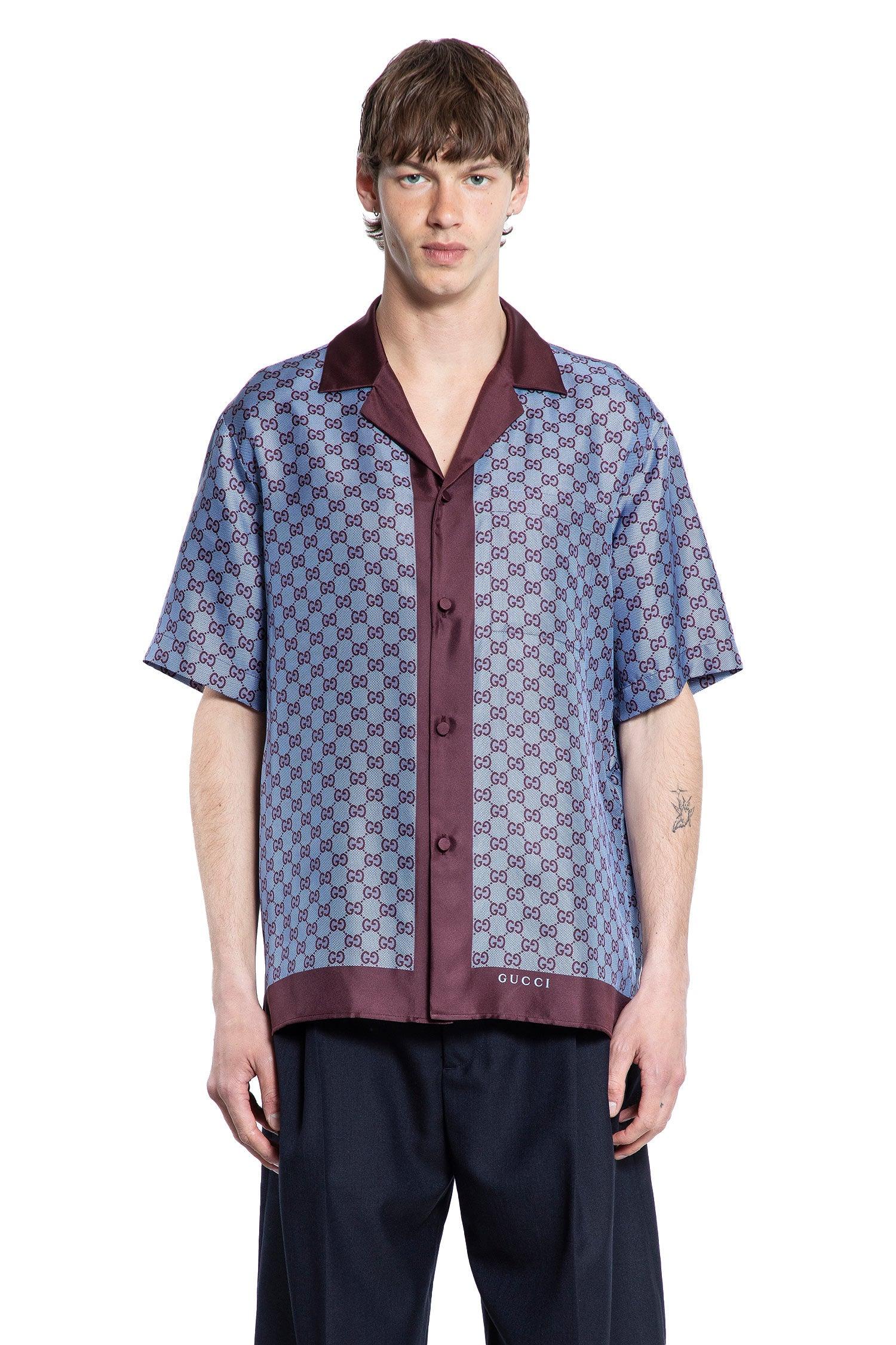 GG Silk Twill Bowling Shirt - Antonioli.eu