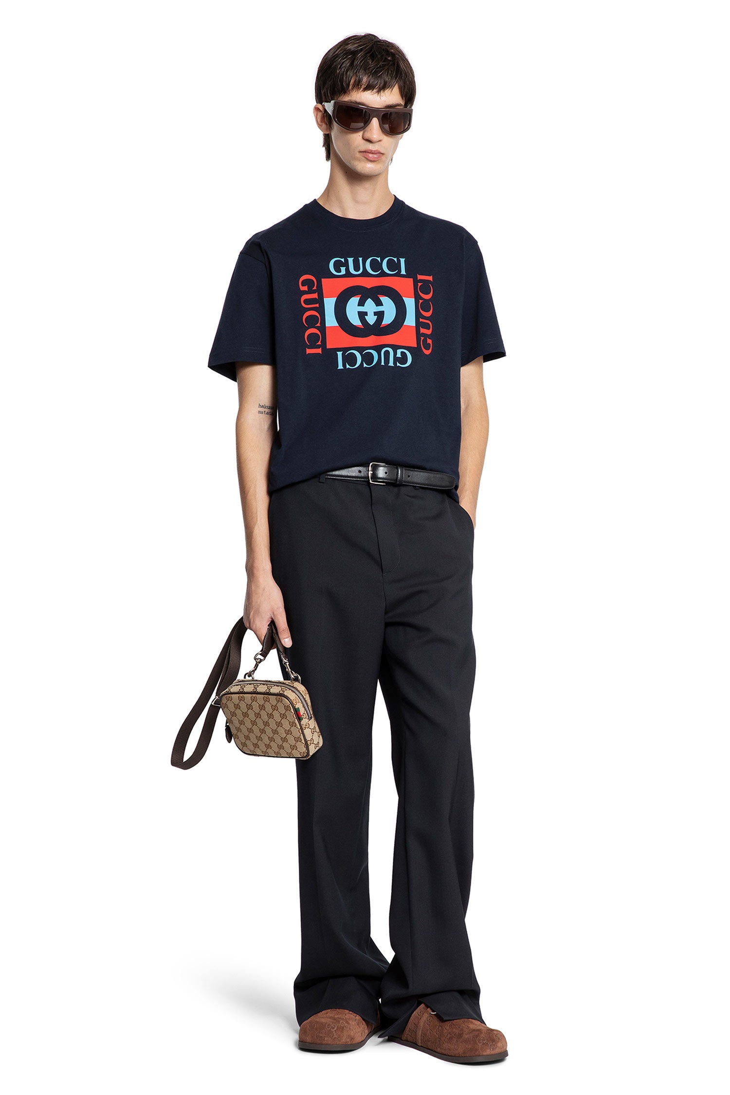 Striped Interlocking G T-Shirt - Antonioli.eu