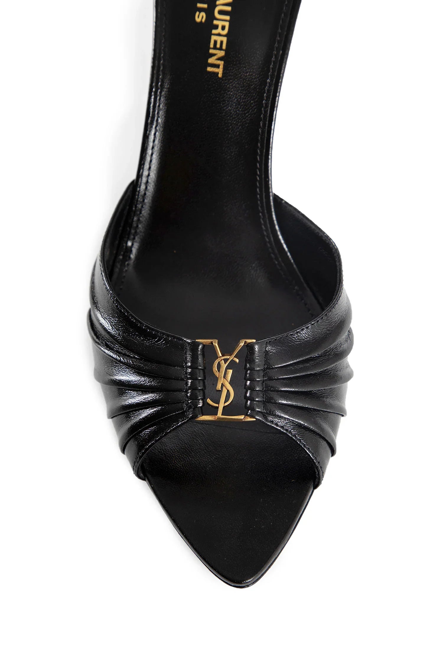 SAINT LAURENT WOMAN BLACK SANDALS & SLIDES - Antonioli.eu