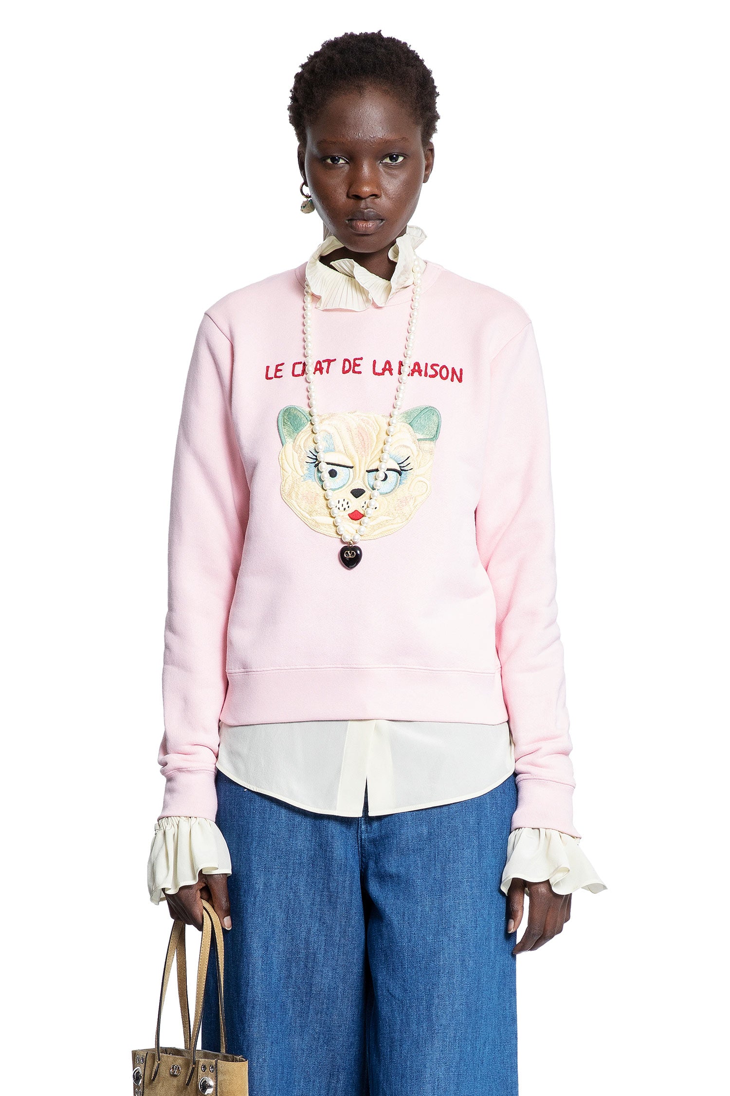 Le Chat De La Maison Cotton Sweatshirt - Antonioli.eu