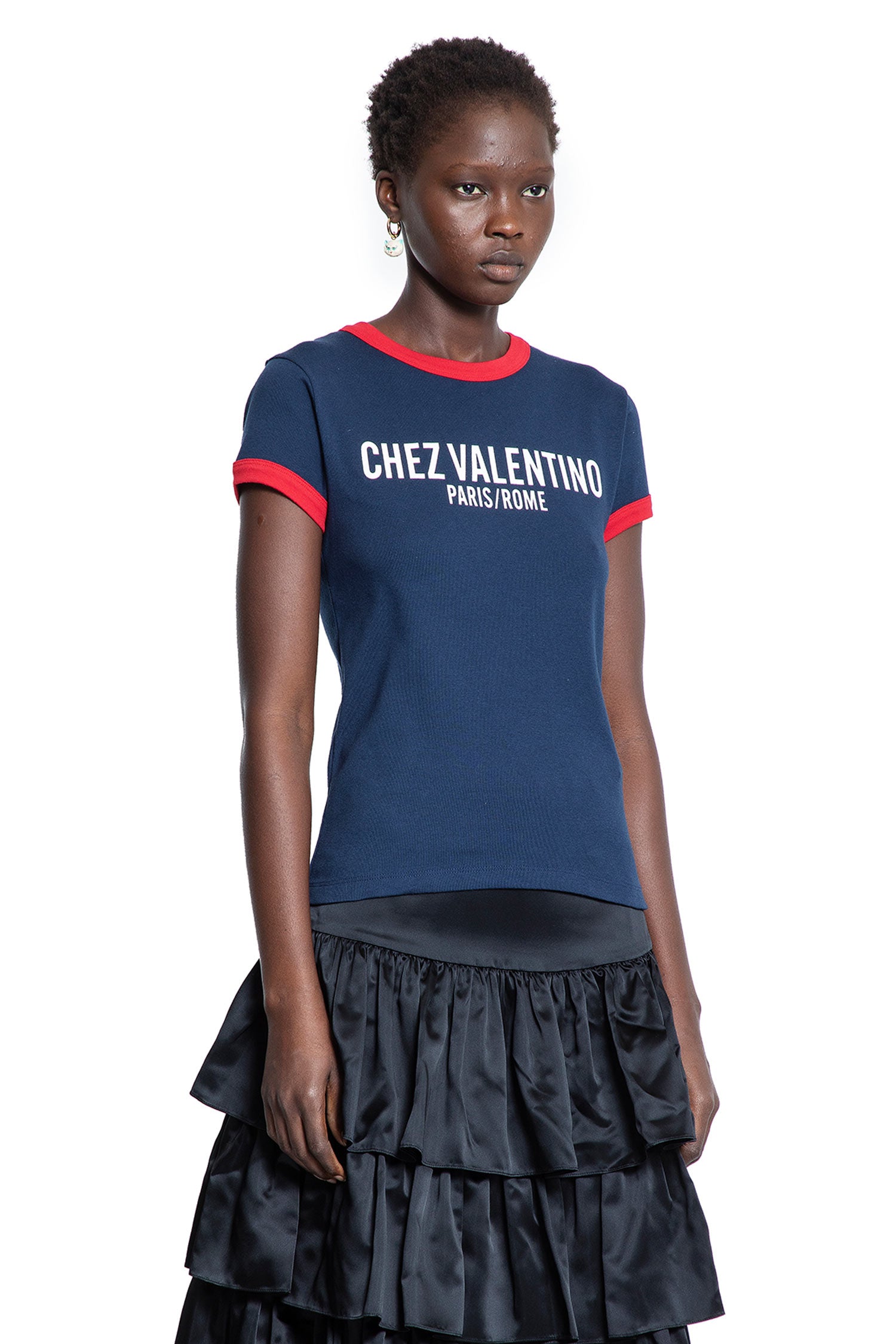 Chez Valentino Cotton Jersey T-Shirt - Antonioli.eu