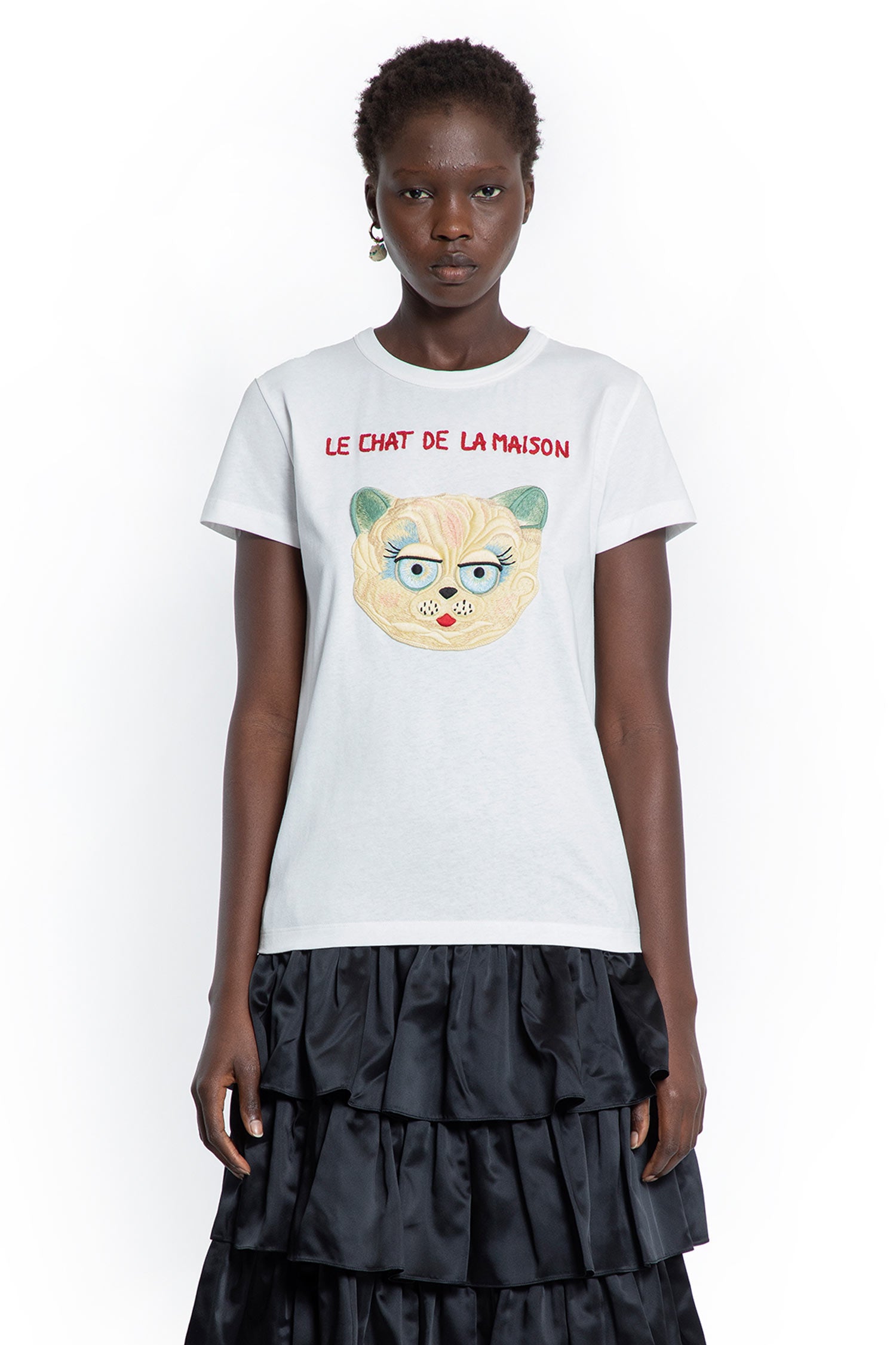 Le Chat De La Maison Cotton T-Shirt - Antonioli.eu