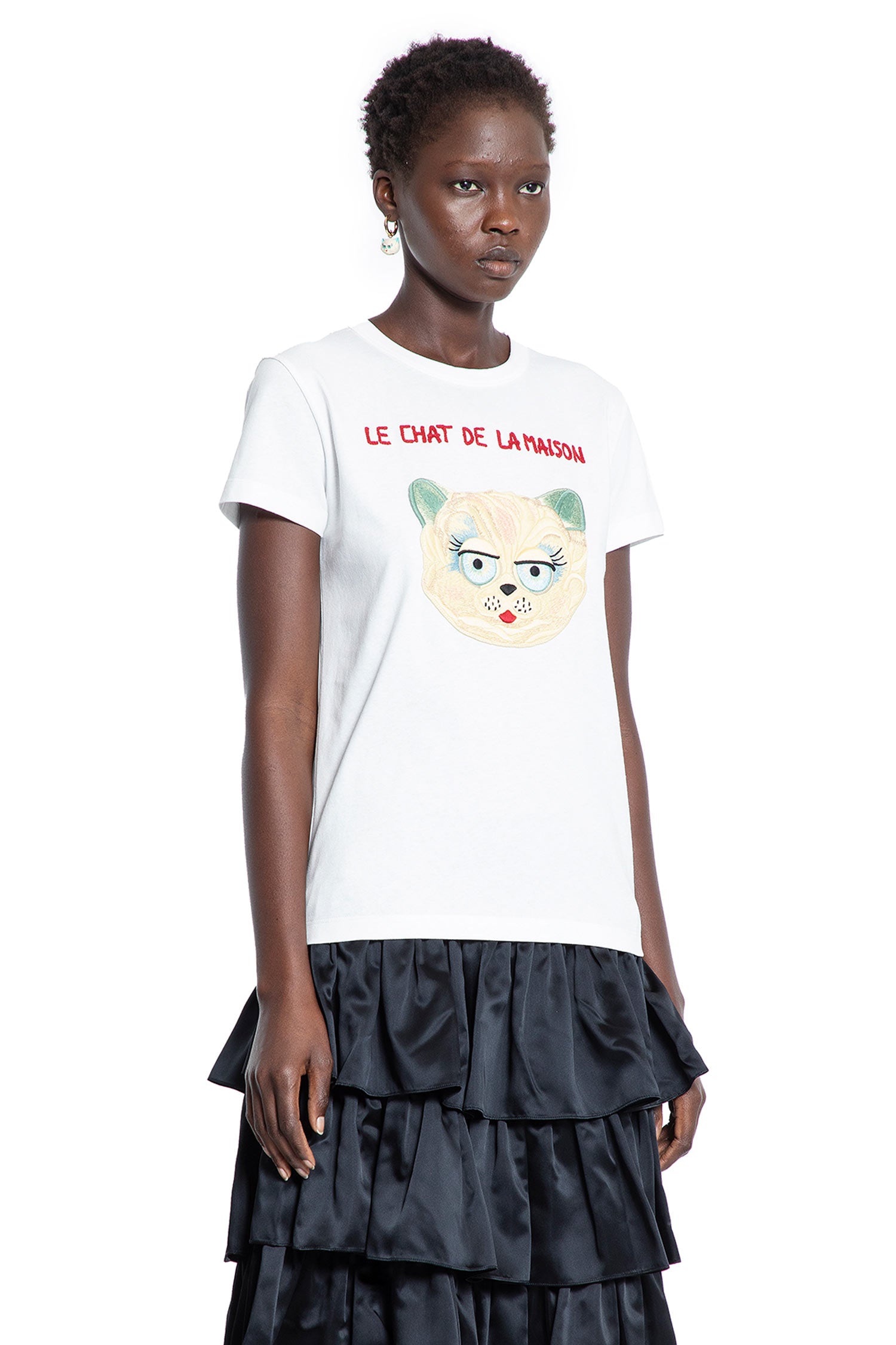 Le Chat De La Maison Cotton T-Shirt - Antonioli.eu