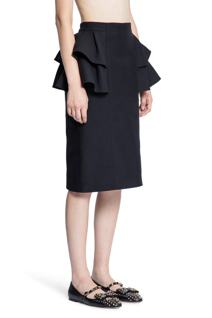 Crêpe Couture Midi Skirt with Ruffles - Antonioli.eu