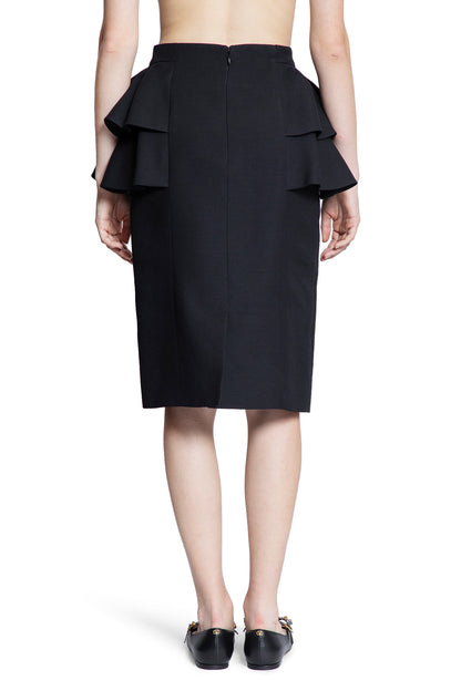 Crêpe Couture Midi Skirt with Ruffles - Antonioli.eu