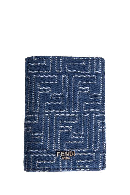 FF Denim and Leather Bi-Fold Card Holder - Antonioli.eu
