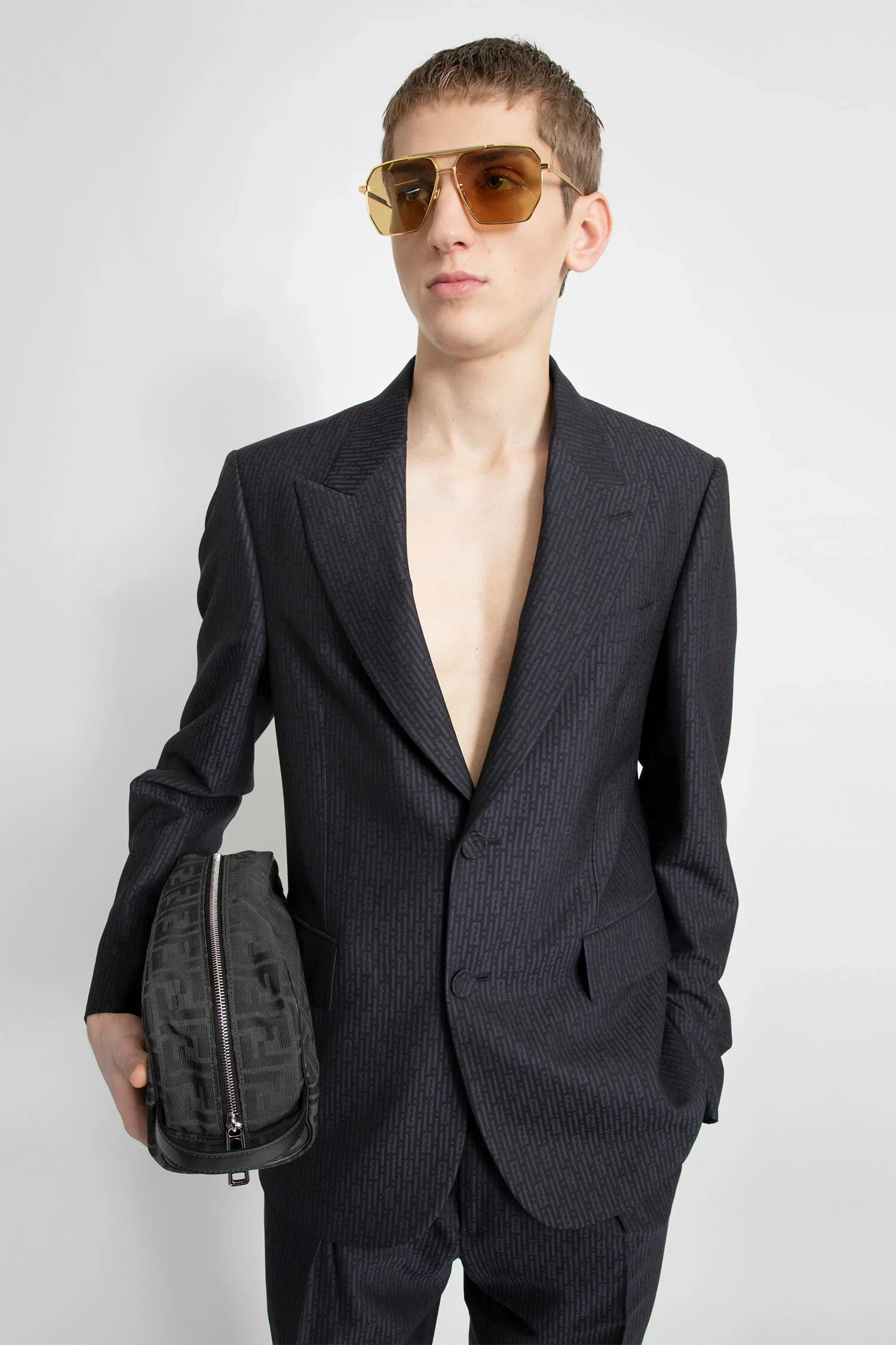 FF fabric toiletry jacquard case - Antonioli.eu