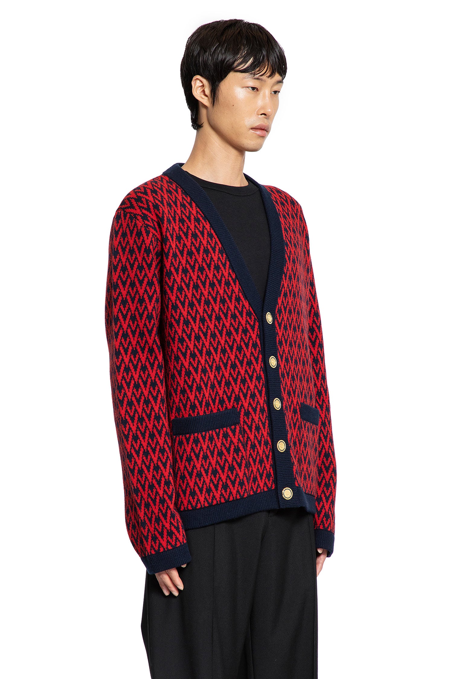 Toute La V Wool cardigan - Antonioli.eu