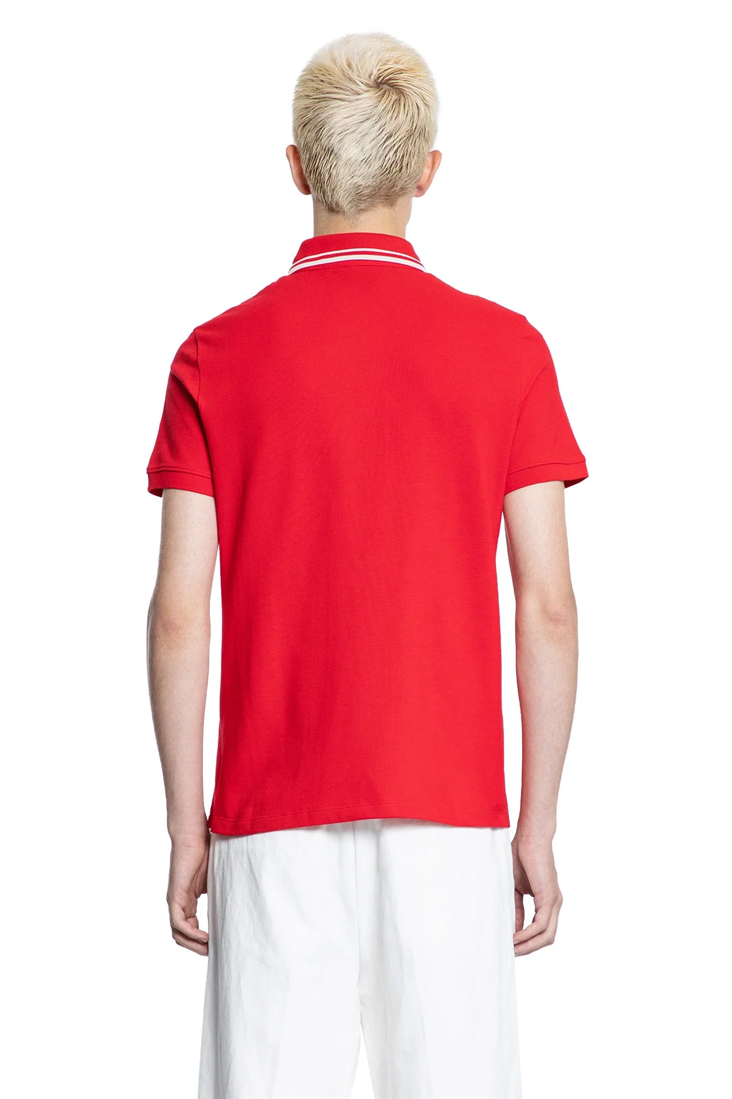 VLogo Patch Cotton Piqué Polo Shirt - Antonioli.eu