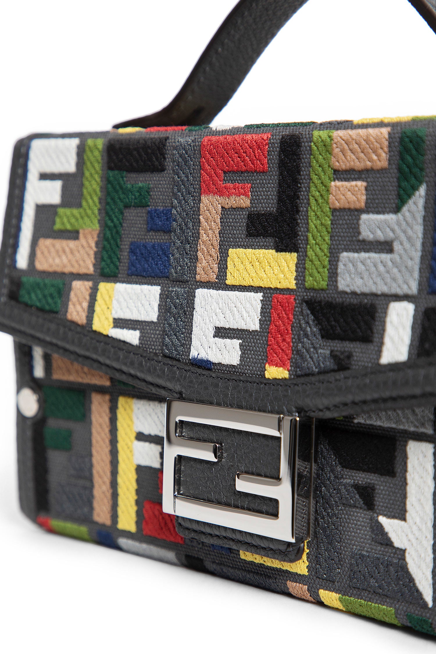 FF Canvas Baguette Bag
