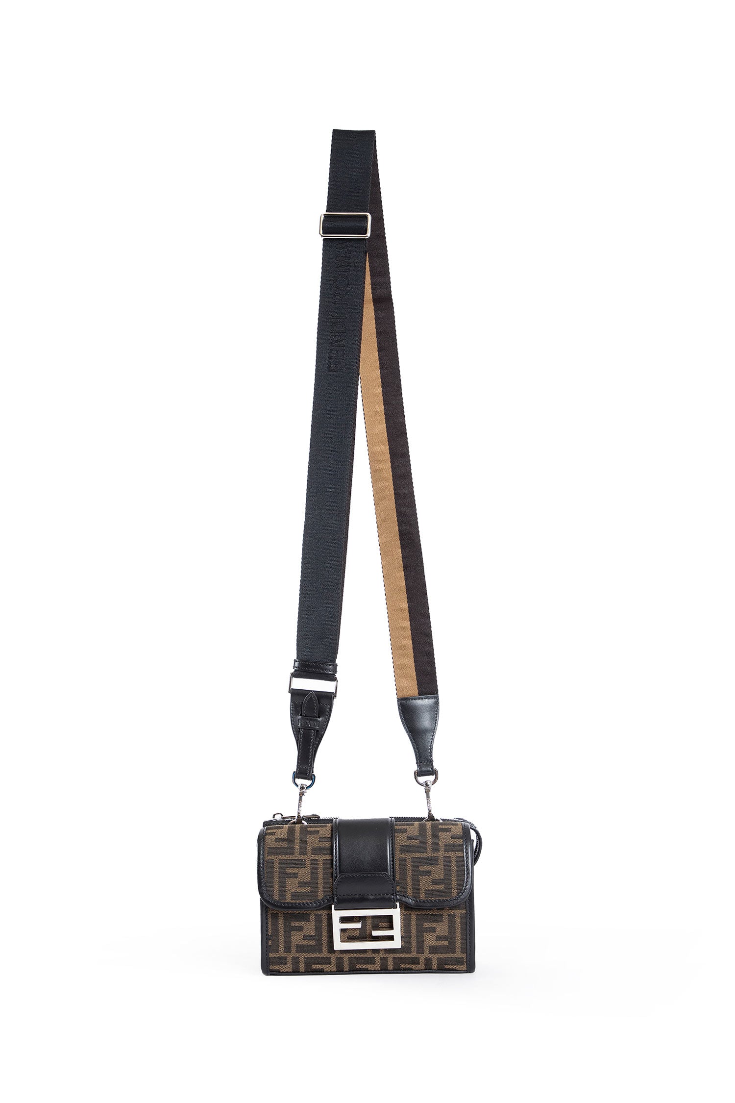 FF Jacquard Double Baguette Bag
