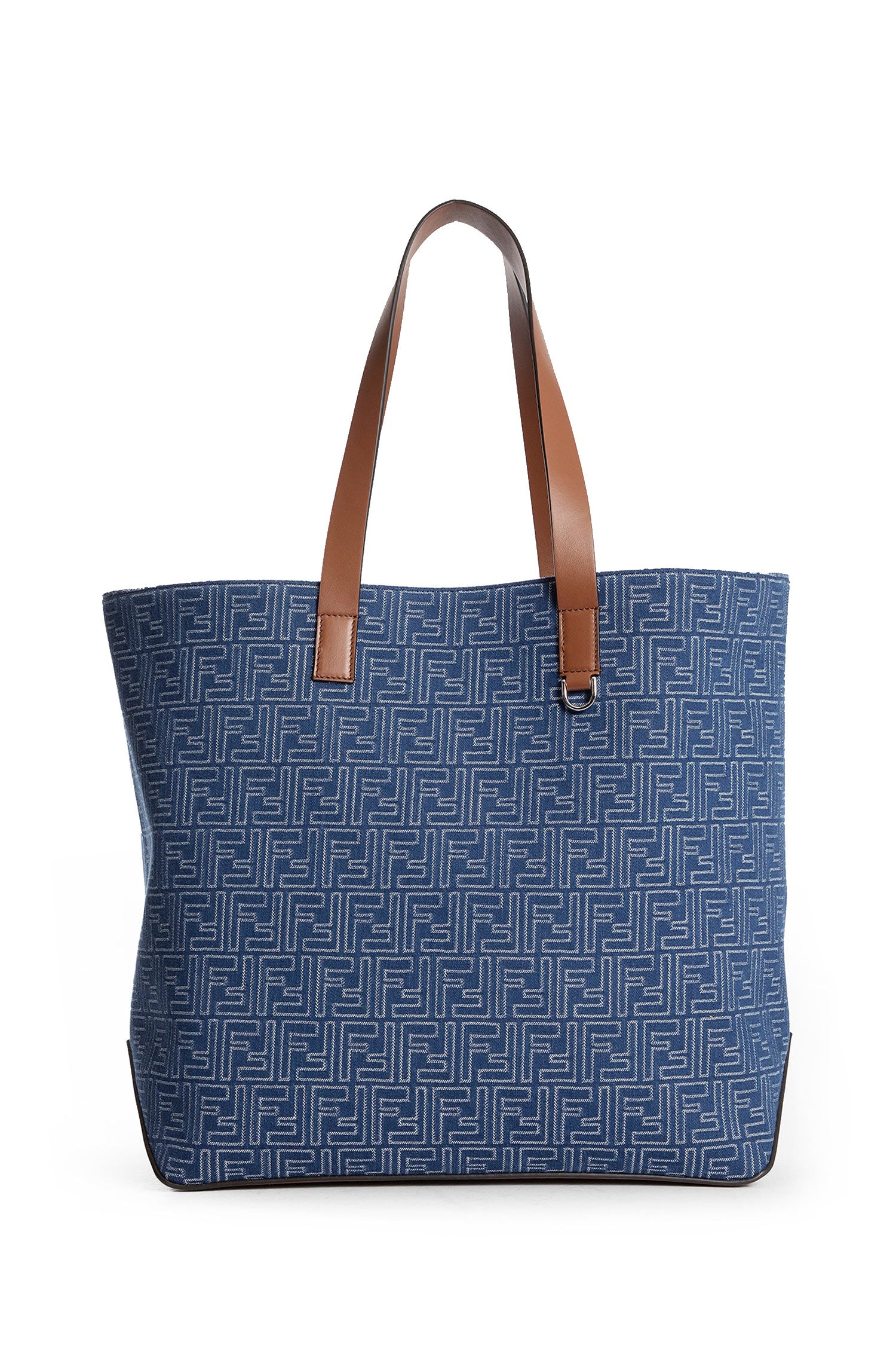 FF Denim-Effect Shopping Bag Medium - Antonioli.eu