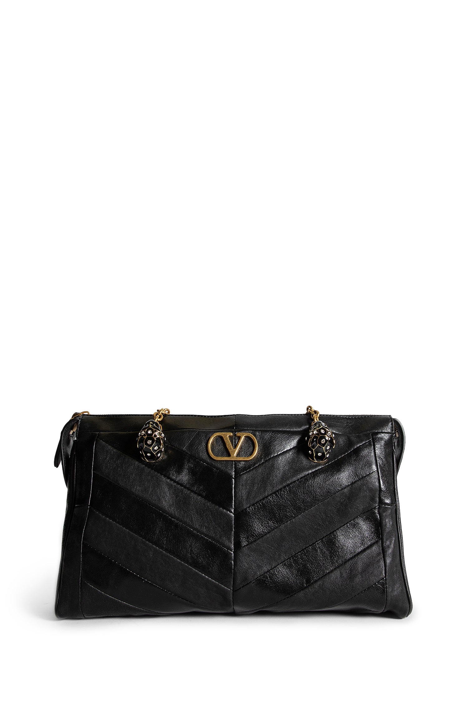 VALENTINO WOMAN BLACK TOP HANDLE BAGS