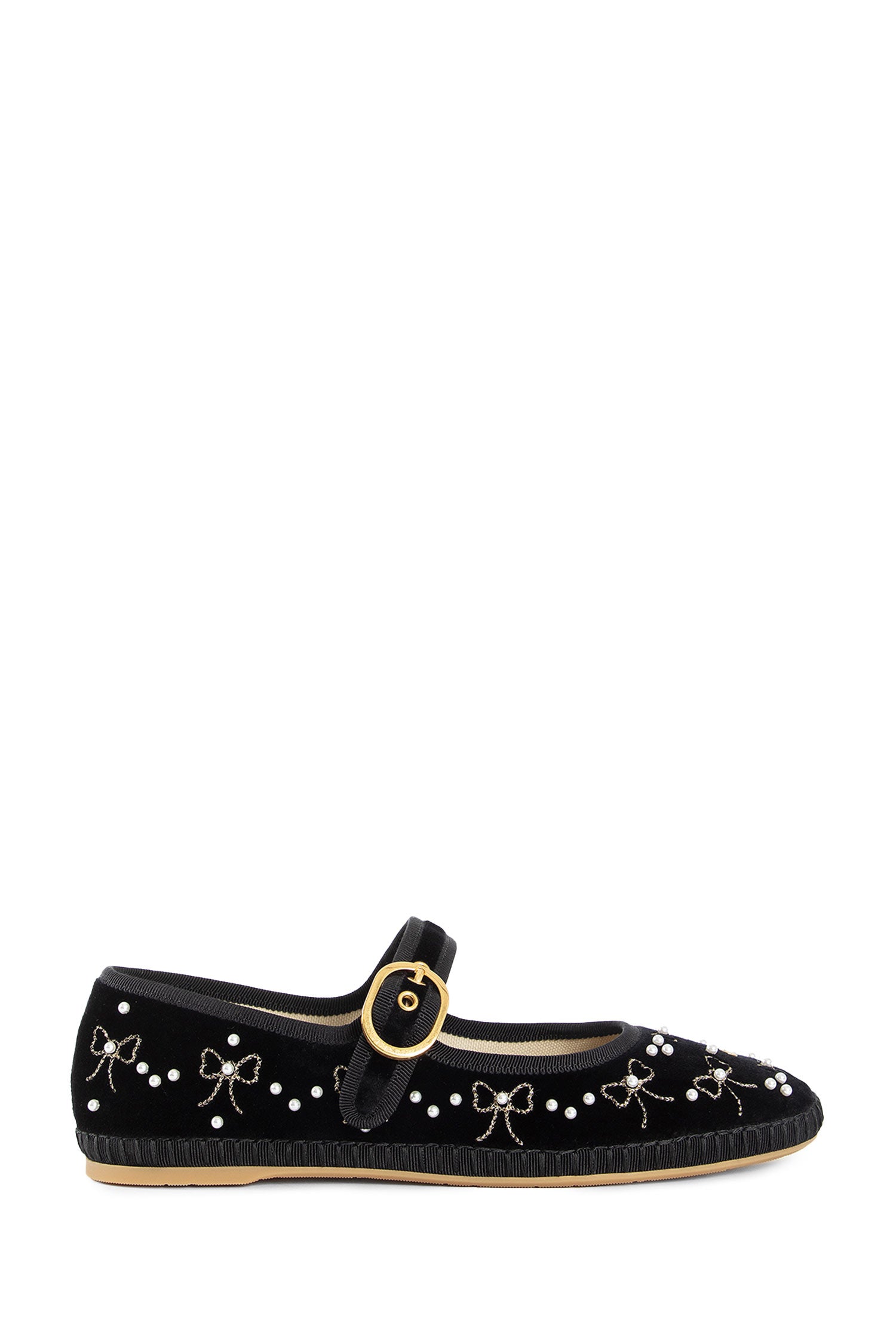 Mary-Jane Endouce Velvet Ballerinas - Antonioli.eu