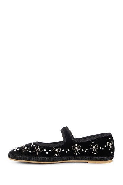 Mary-Jane Endouce Velvet Ballerinas - Antonioli.eu