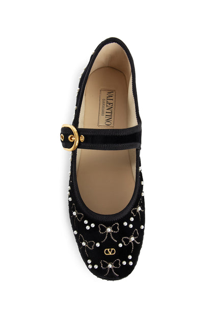 Mary-Jane Endouce Velvet Ballerinas - Antonioli.eu