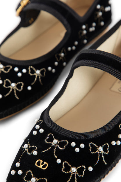 Mary-Jane Endouce Velvet Ballerinas - Antonioli.eu