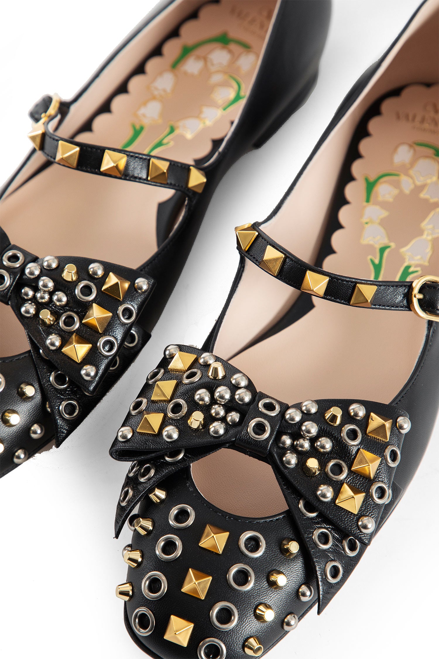 Mary-Jane Bowow Ballerinas With Studs
