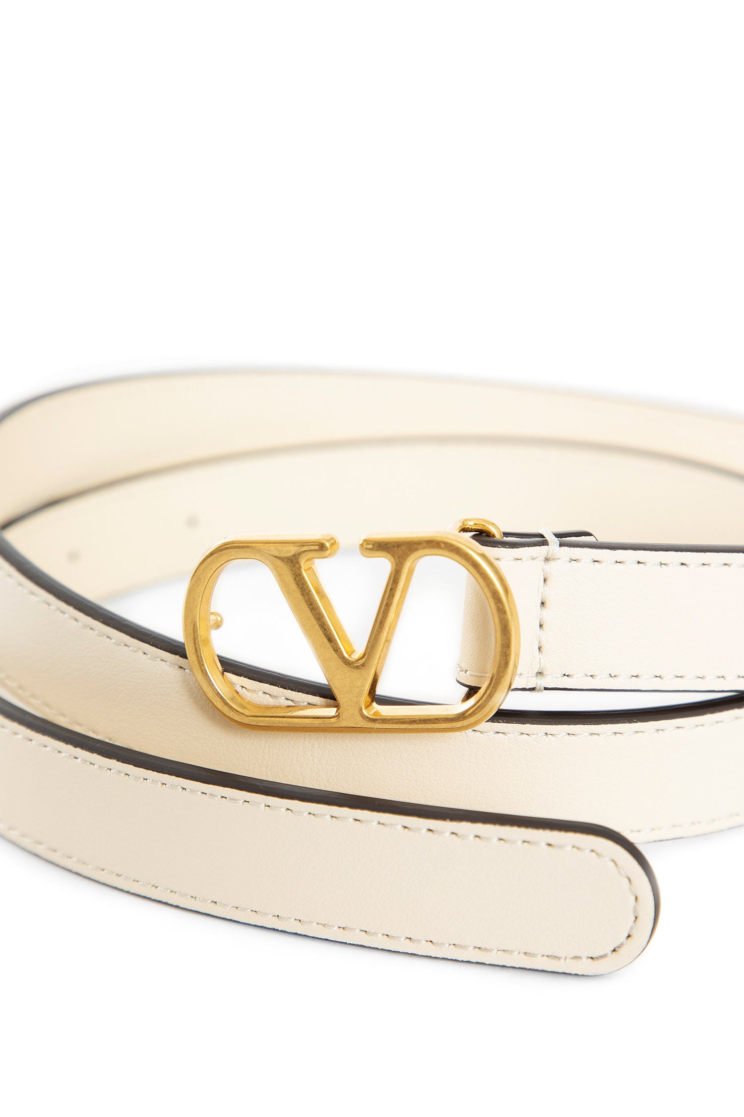 VLgo Signature Belt in Shiny Calfskin