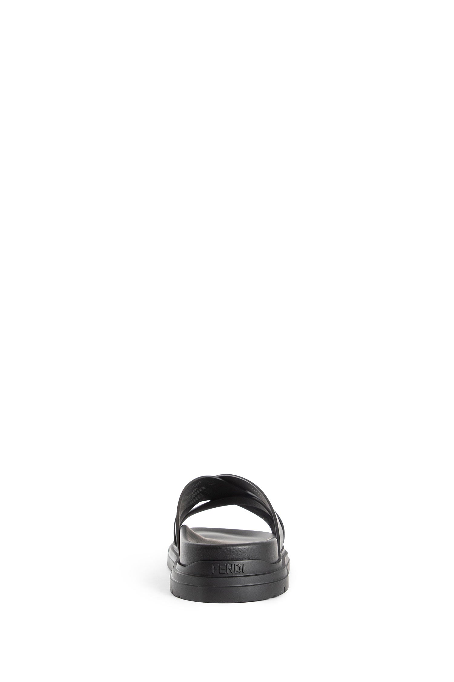 FENDI MAN BLACK SANDALS & SLIDES