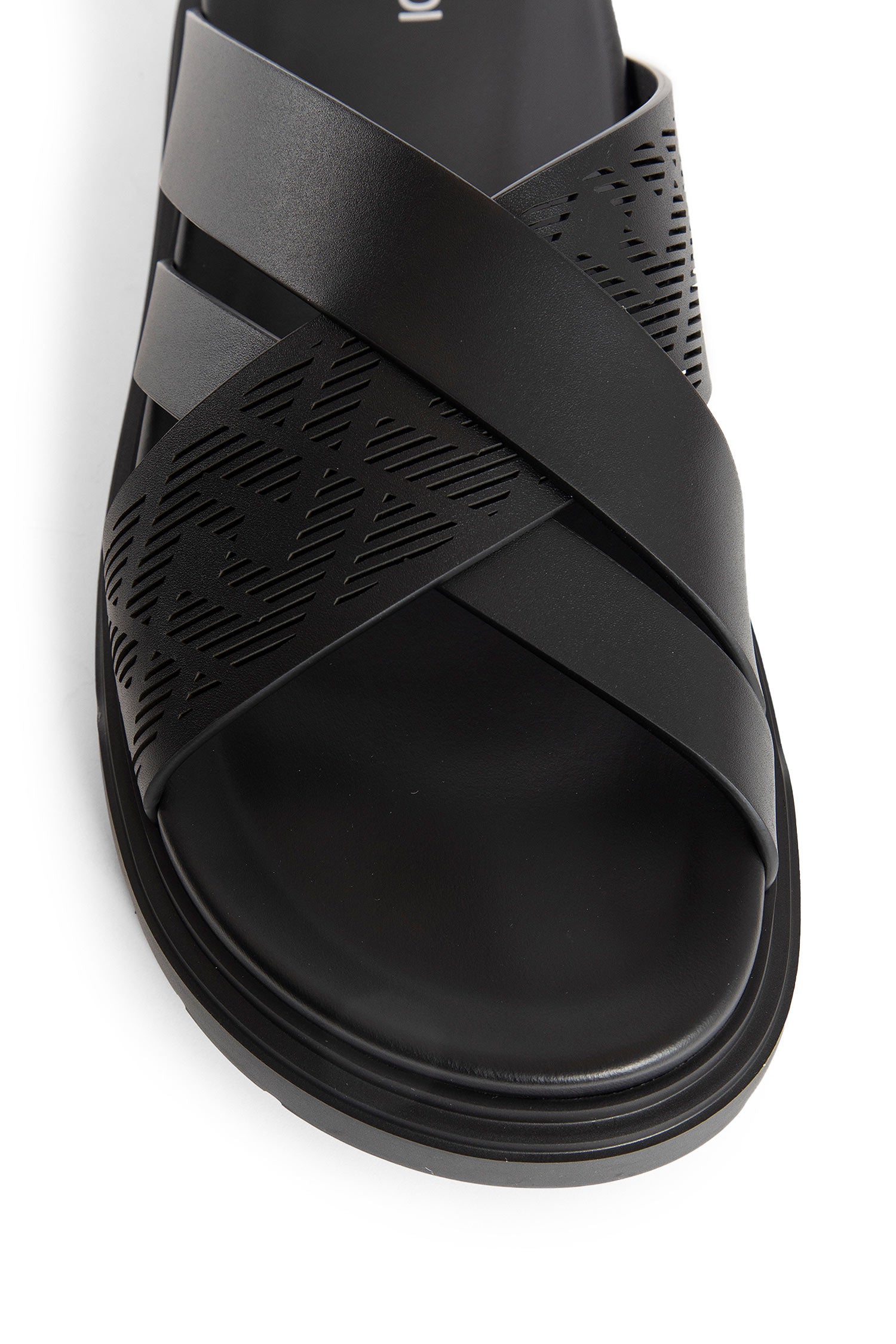 FENDI MAN BLACK SANDALS & SLIDES