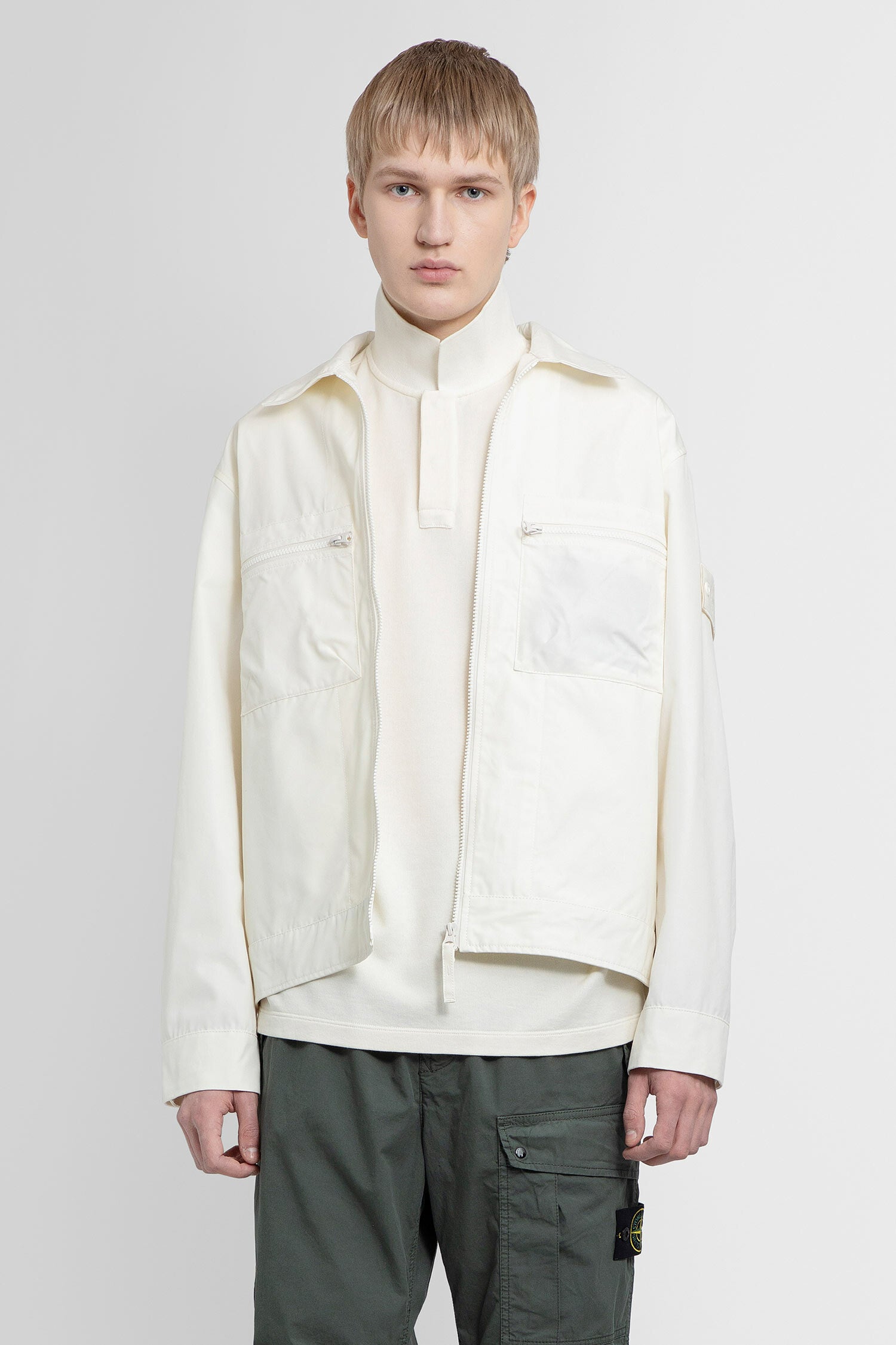 Stone island shadow store project white jacket