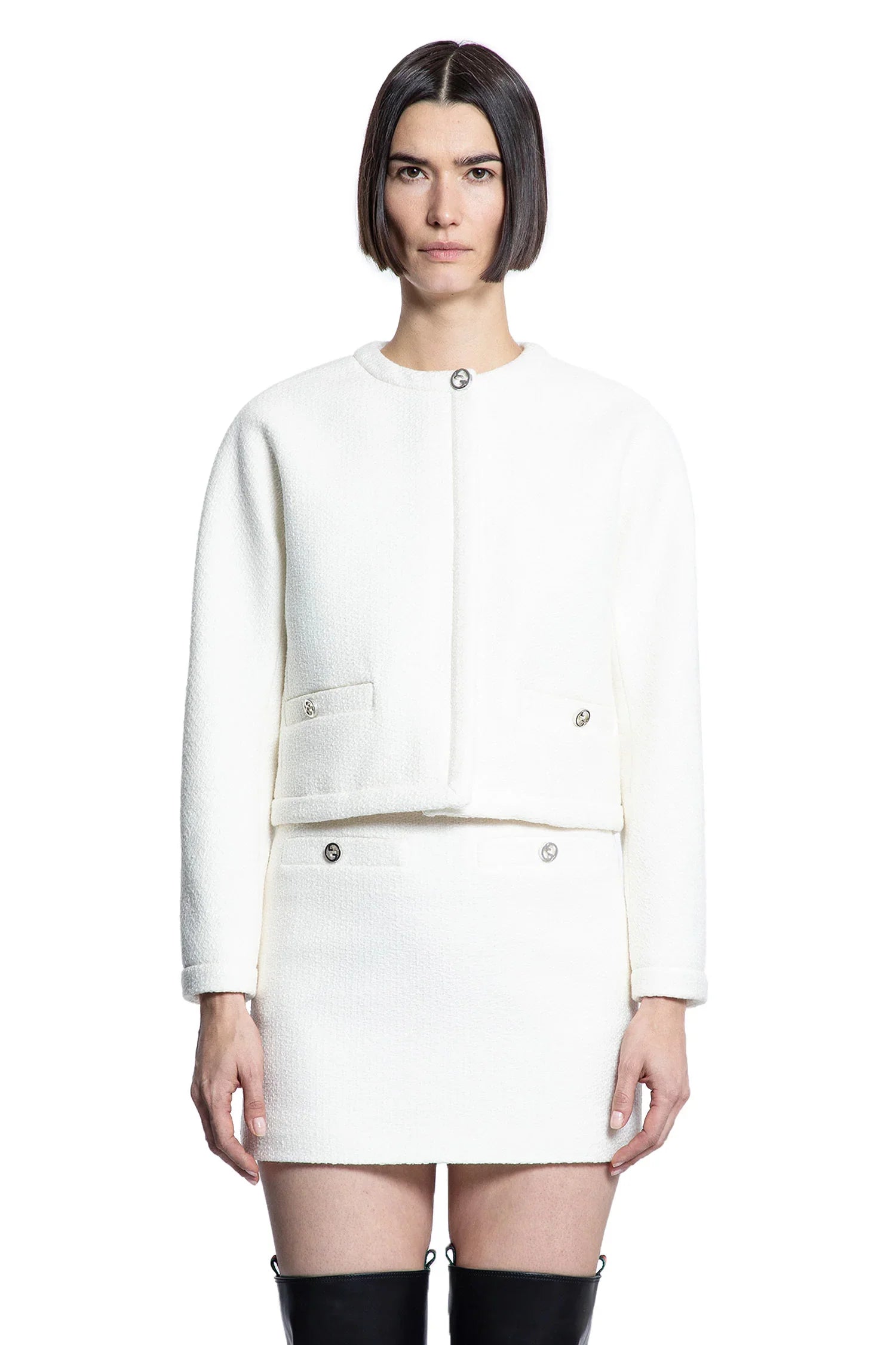 Wool Bouclé Jacket - Antonioli.eu