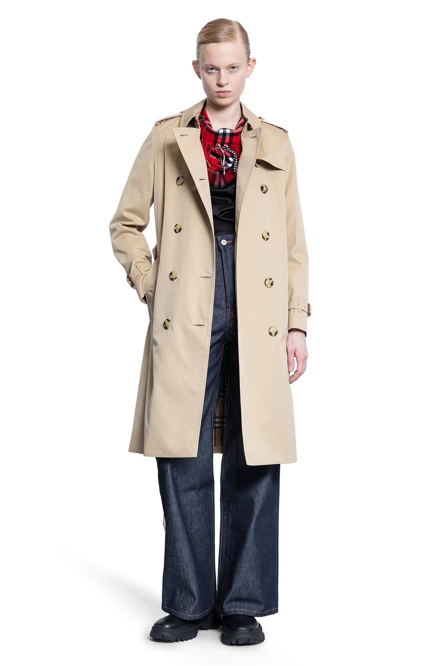 BURBERRY WOMAN BEIGE COATS - Antonioli.eu