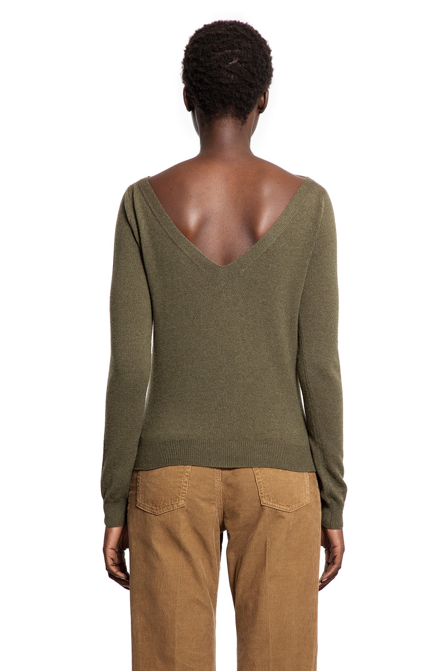 V-Neck Sweater in Cashmere - Antonioli.eu
