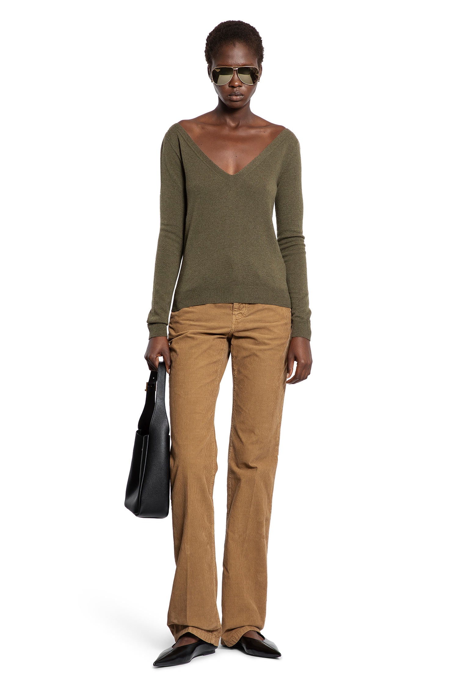 V-Neck Sweater in Cashmere - Antonioli.eu