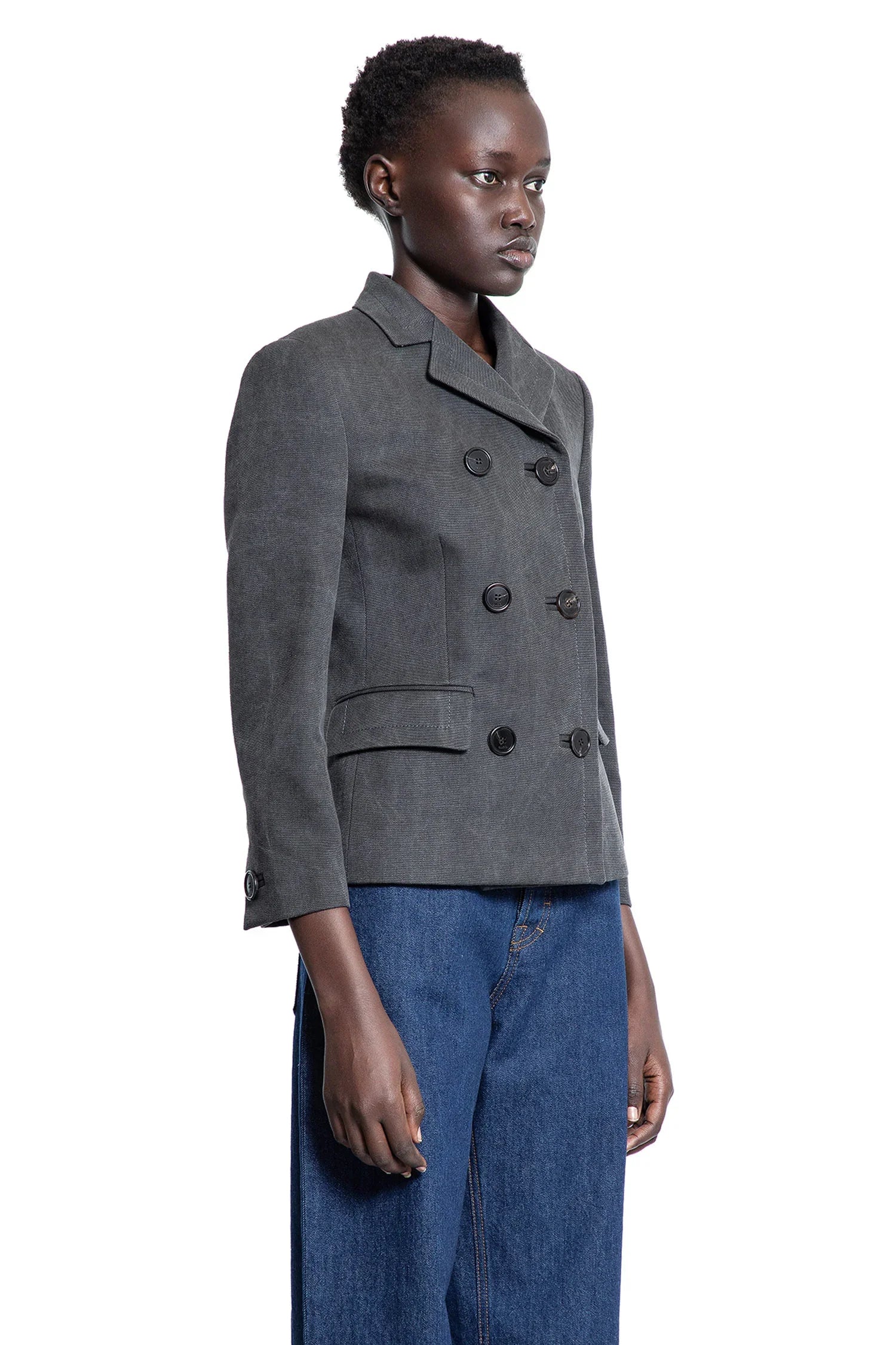 Washed Cotton Canvas Blazer - Antonioli.eu