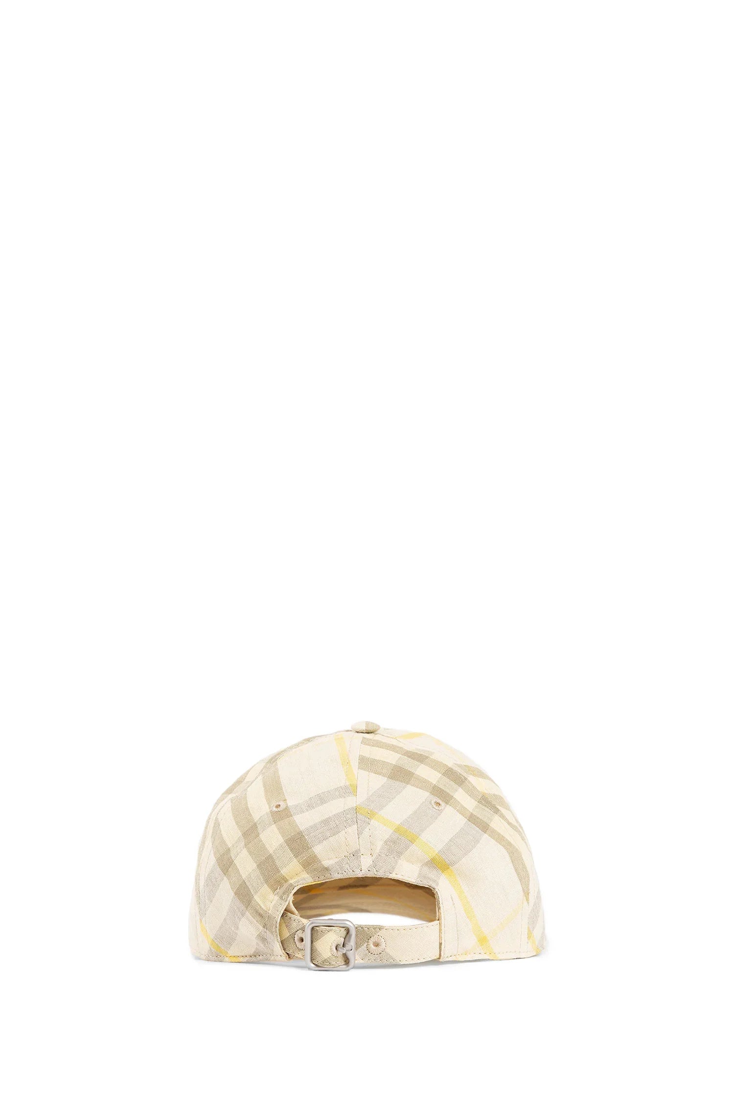Check Linen Baseball Cap - Antonioli.eu