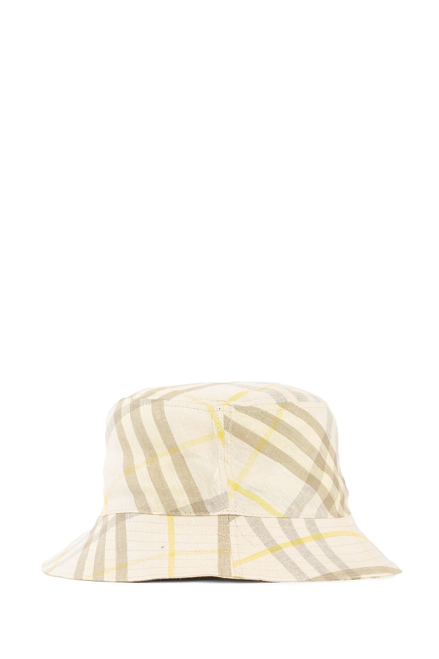 Check Linen Bucket Hat - Antonioli.eu