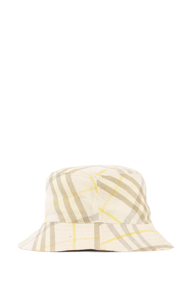Check Linen Bucket Hat - Antonioli.eu