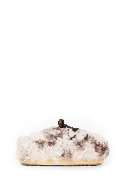 EVX Cow Print Curly Mules