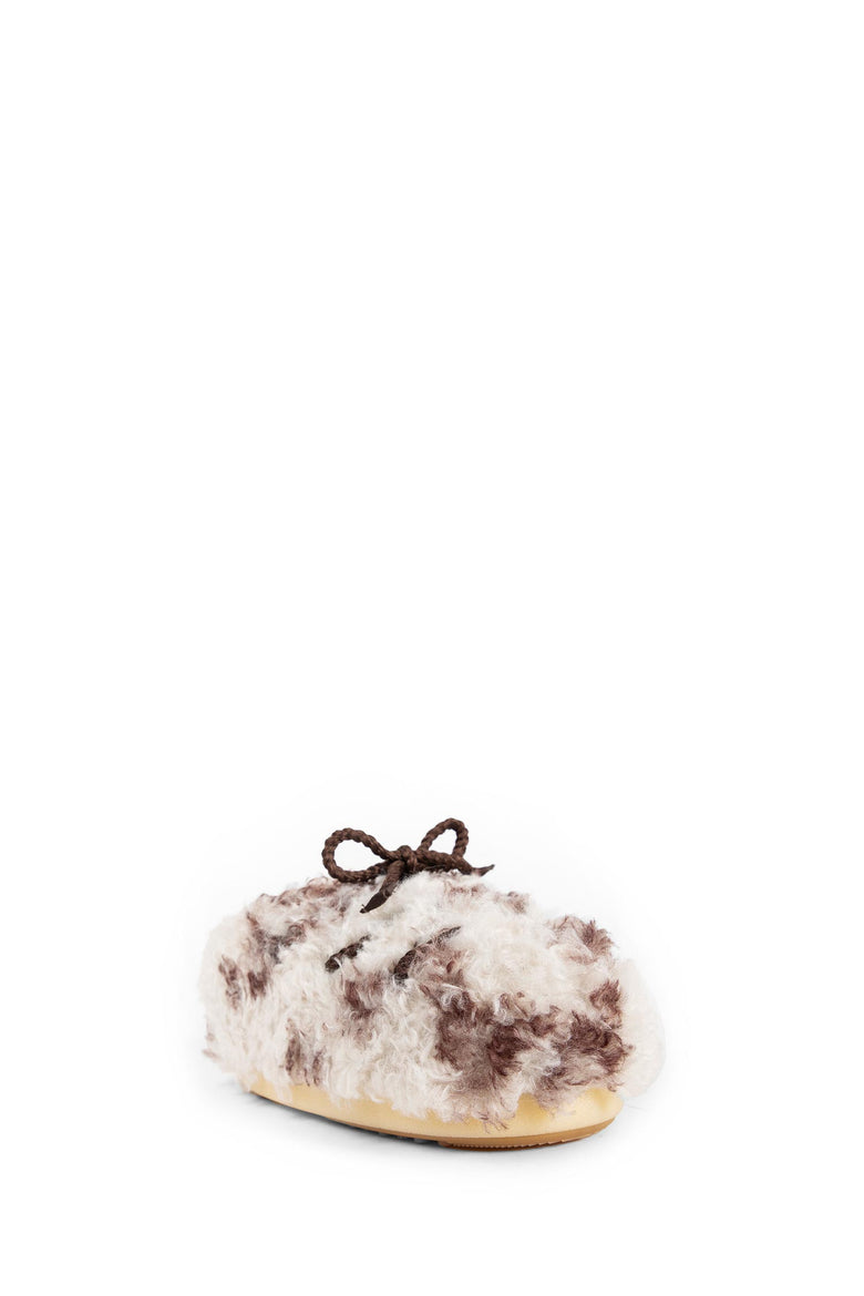 EVX Cow Print Curly Mules