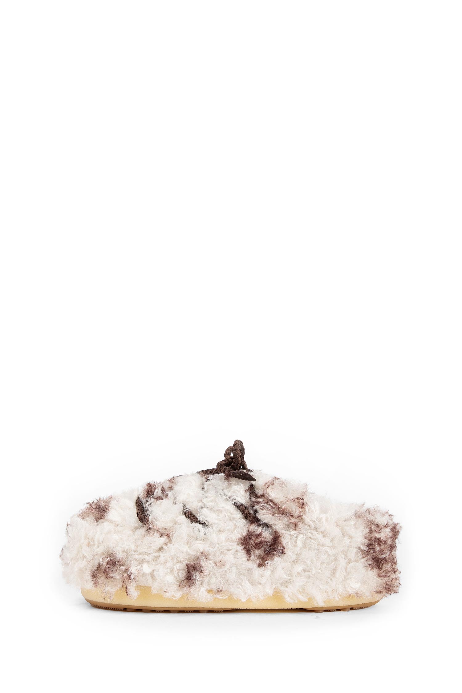 EVX Cow Print Curly Mules