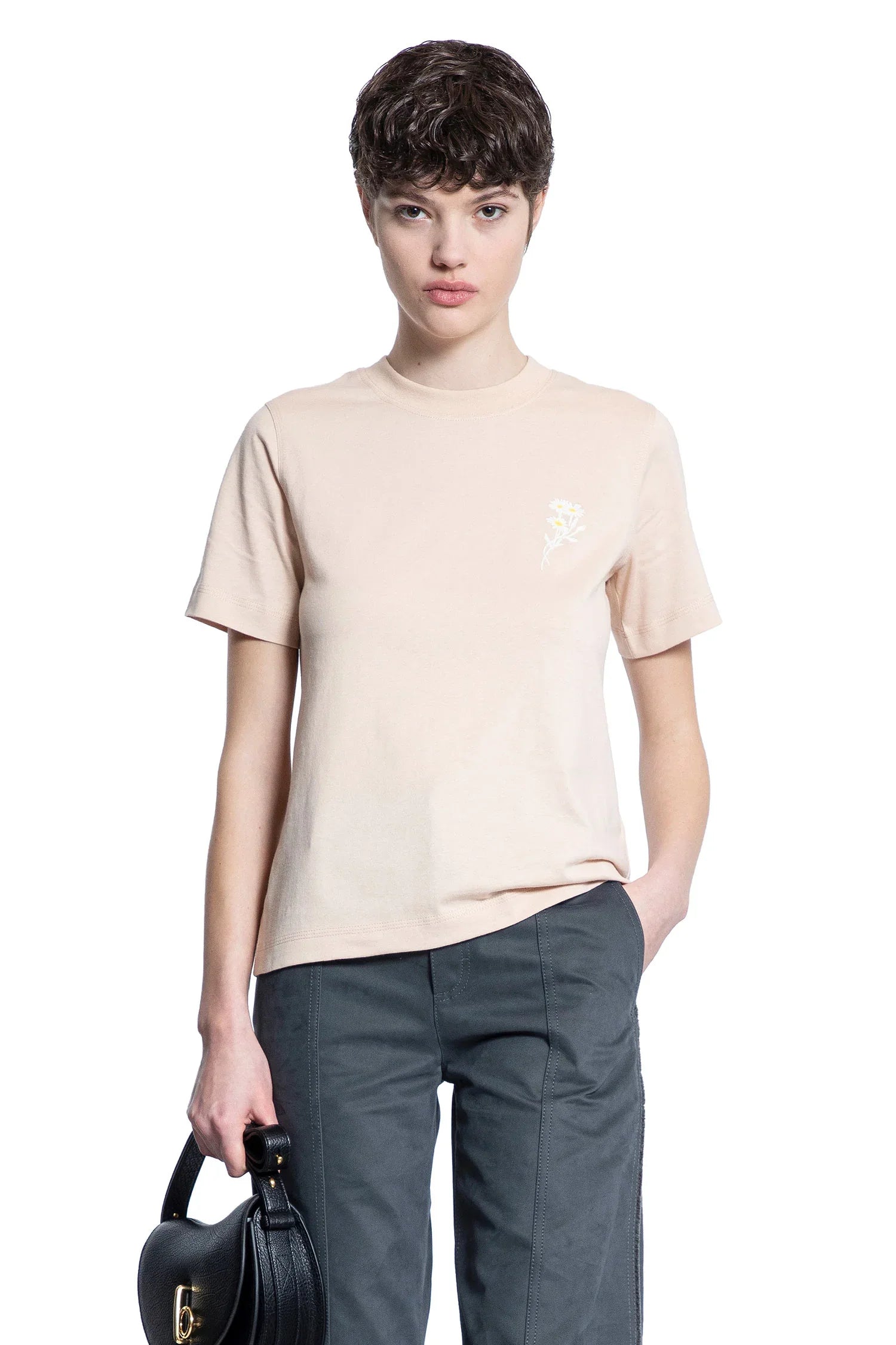 Daisy Logo Cotton T-Shirt - Antonioli.eu