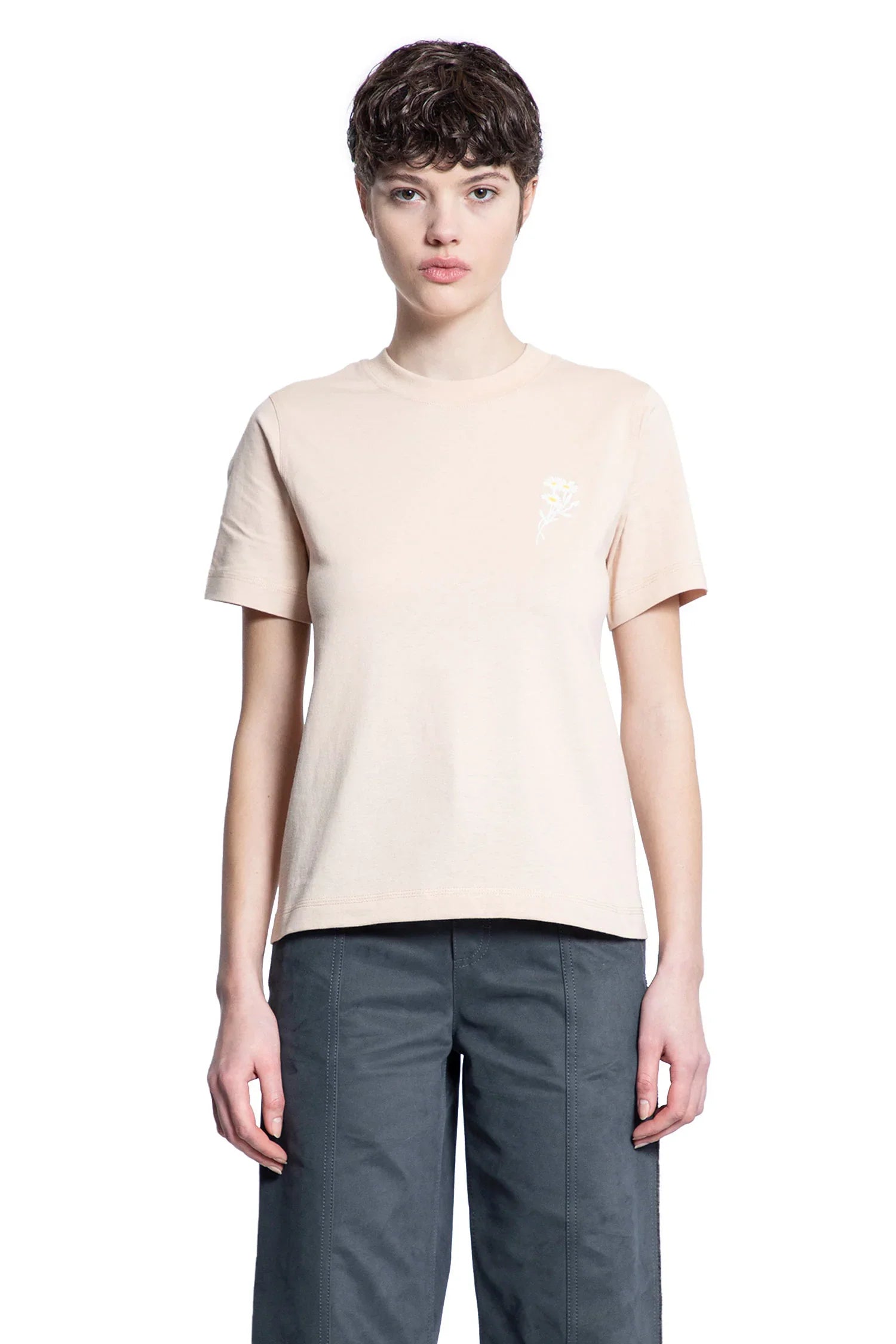 Daisy Logo Cotton T-Shirt - Antonioli.eu
