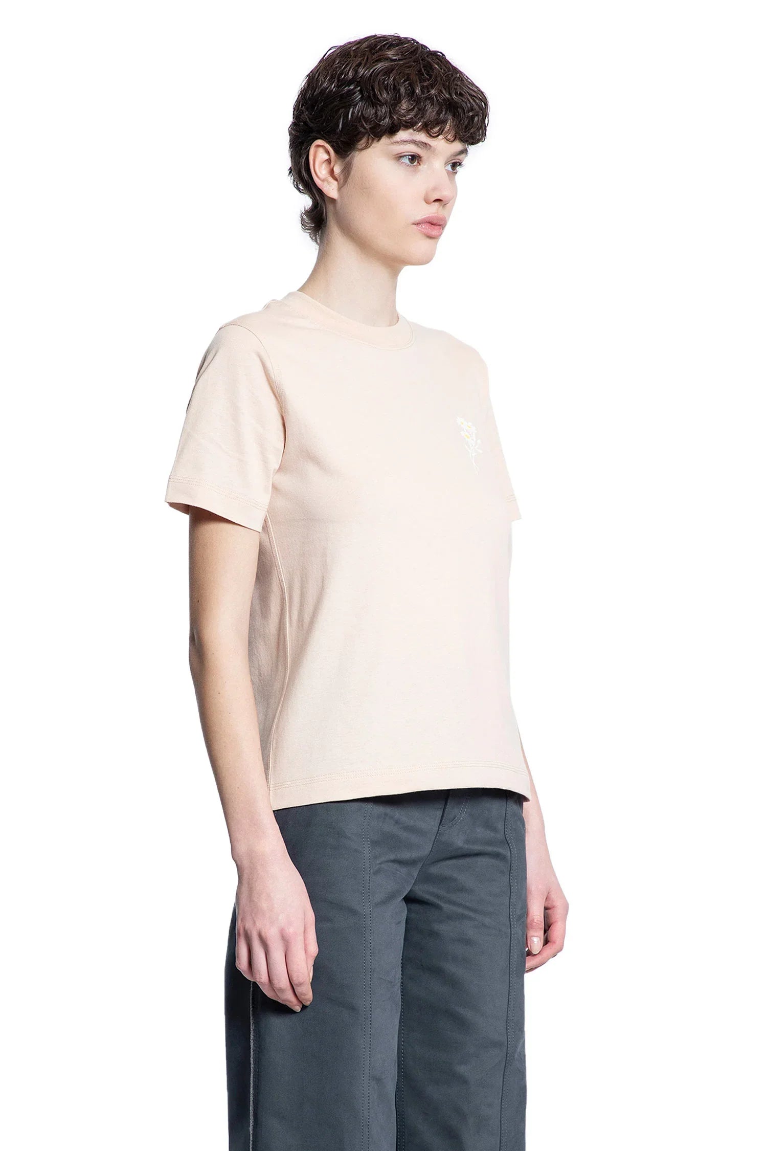 Daisy Logo Cotton T-Shirt - Antonioli.eu
