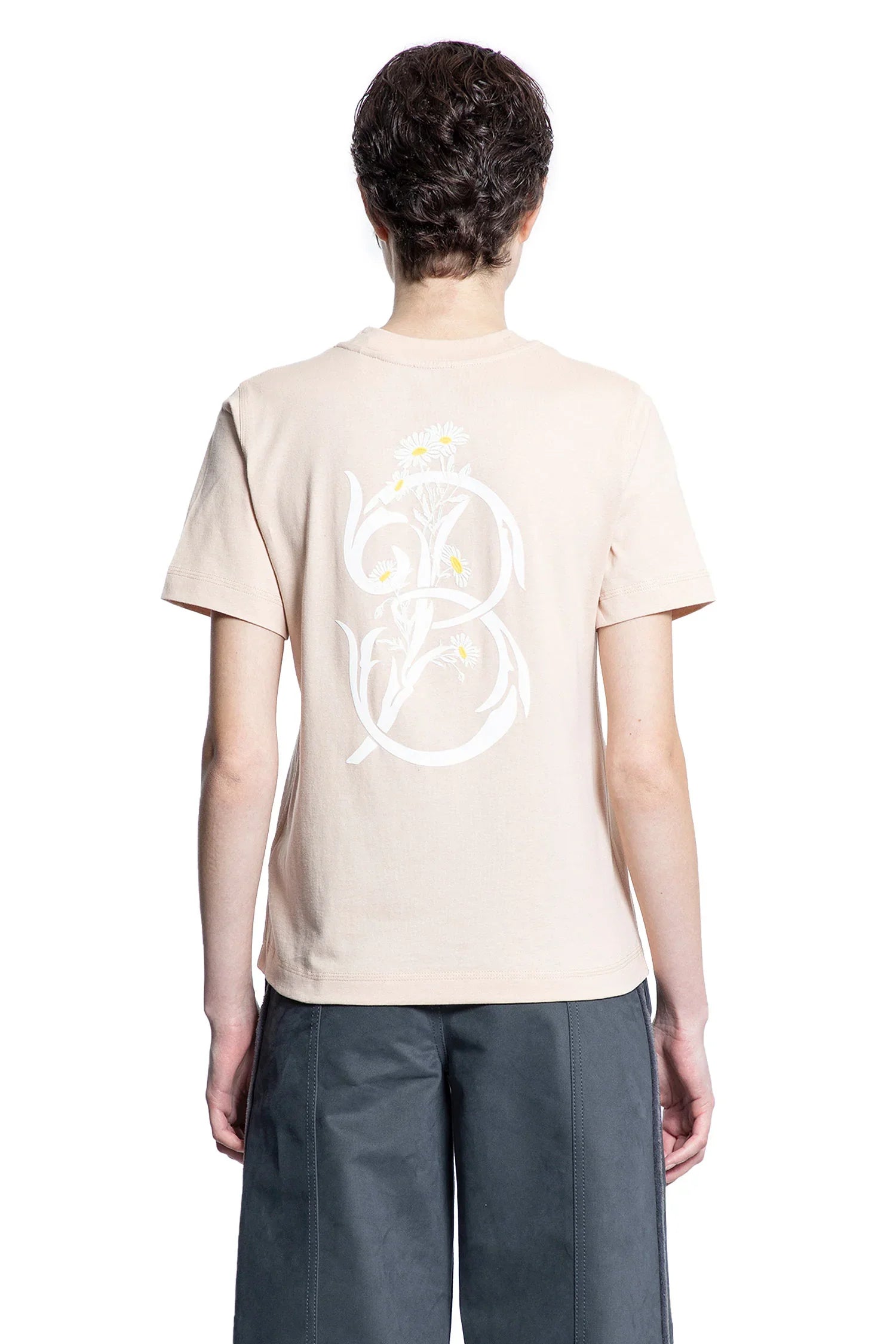Daisy Logo Cotton T-Shirt - Antonioli.eu