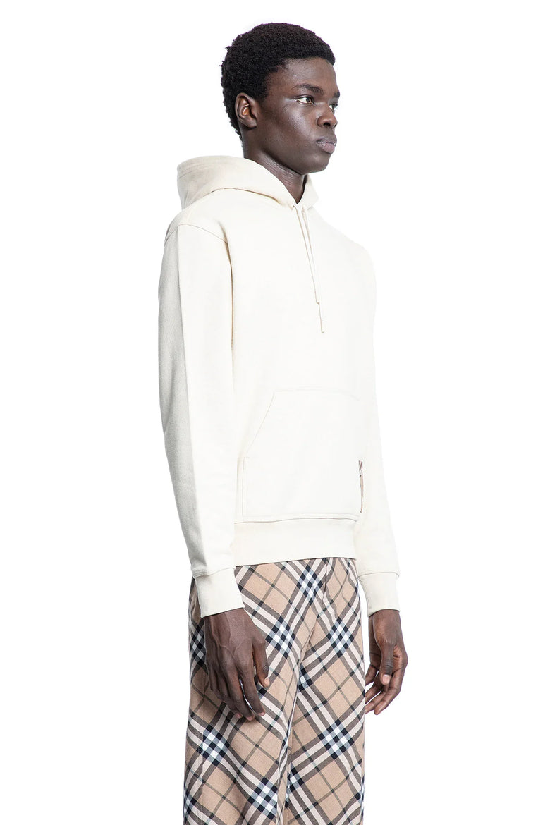 Check Label Cotton Hoodie - Antonioli.eu