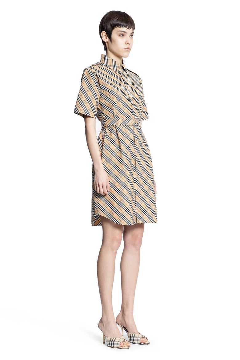 Check Cotton Shirt Dress - Antonioli.eu