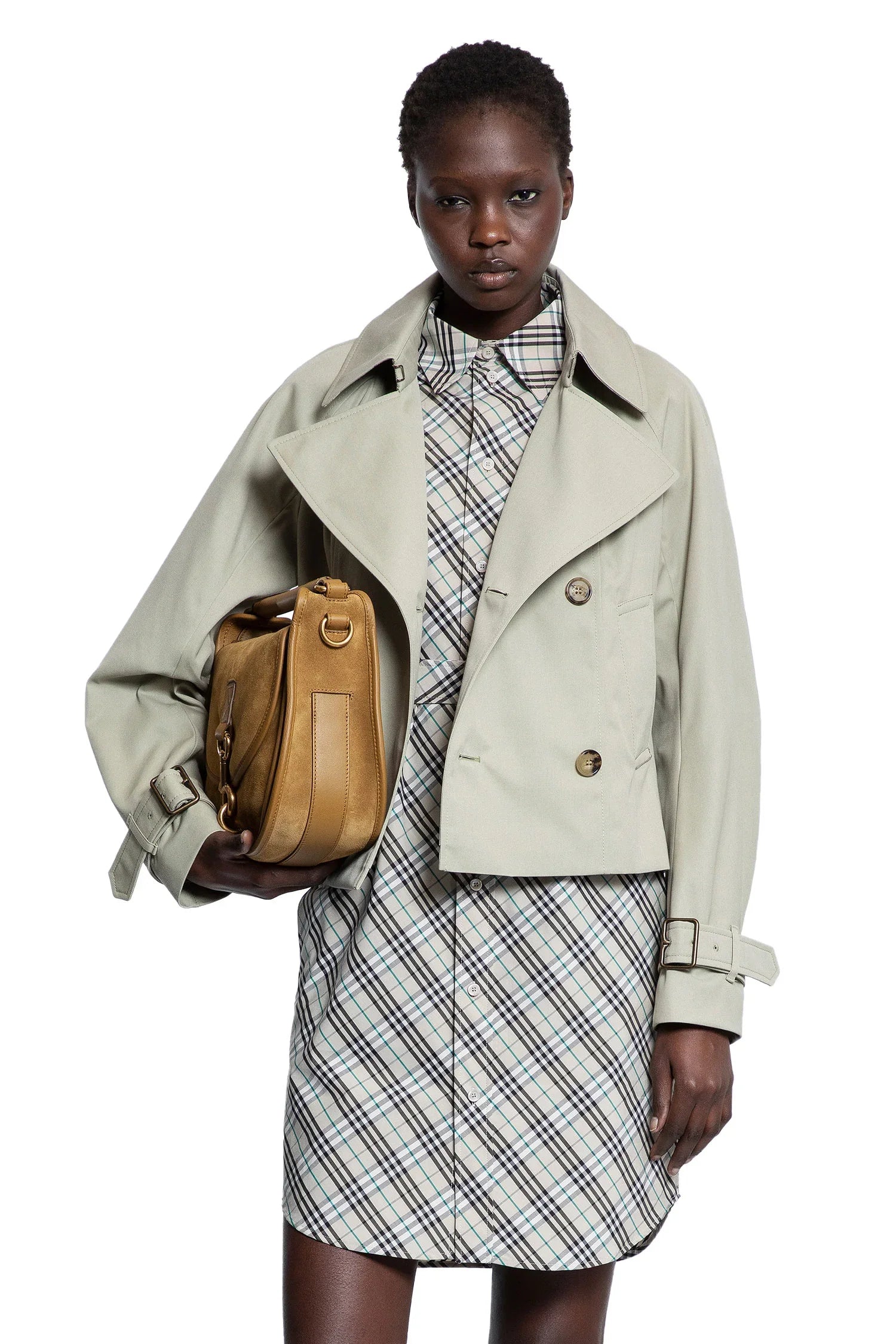 Cotton Blend Trench Jacket - Antonioli.eu