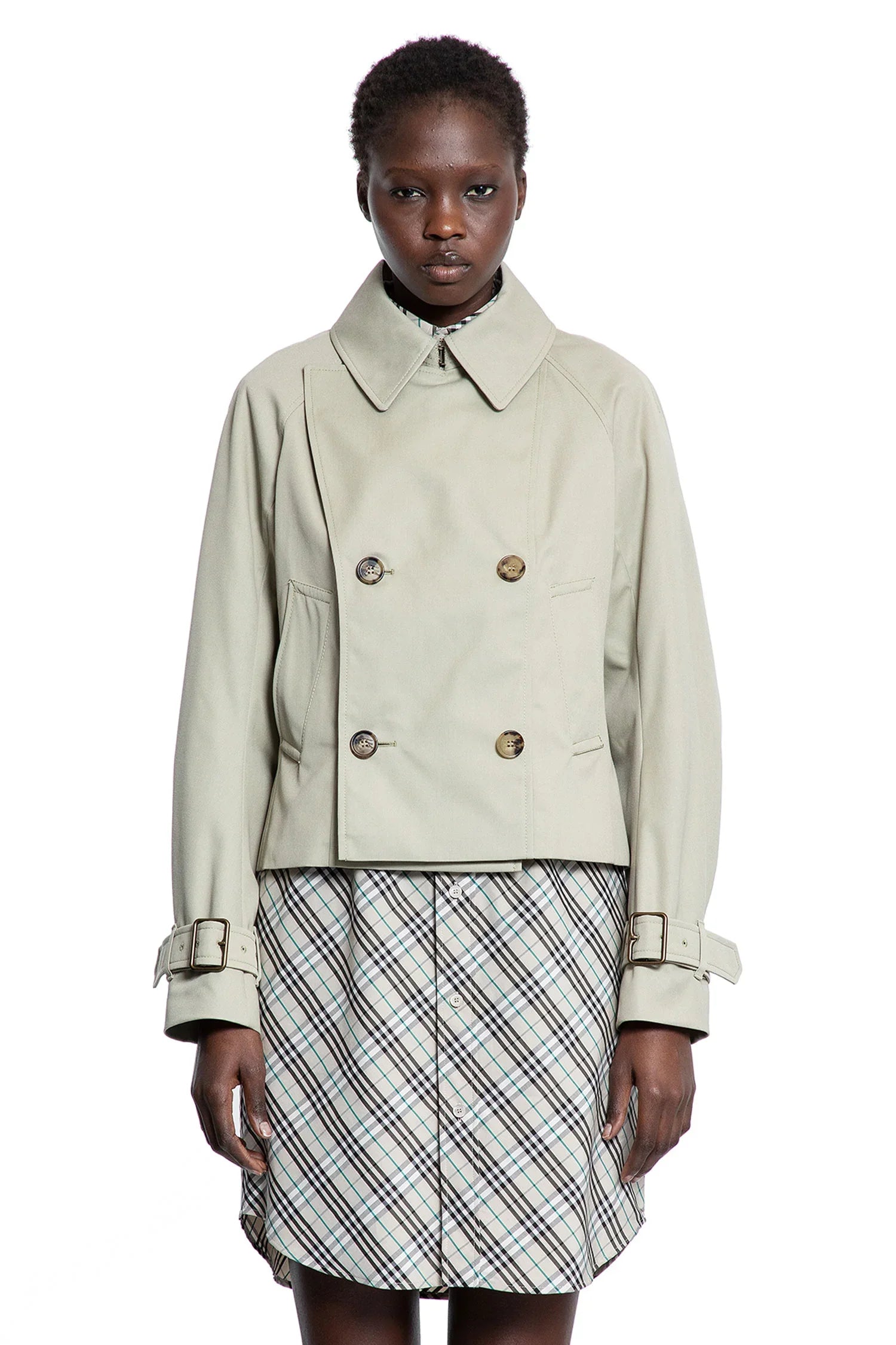 Cotton Blend Trench Jacket - Antonioli.eu