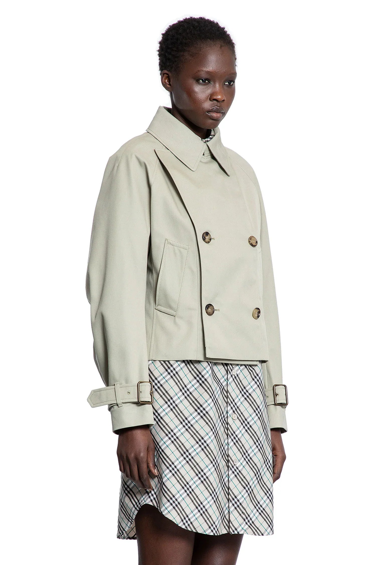 Cotton Blend Trench Jacket - Antonioli.eu