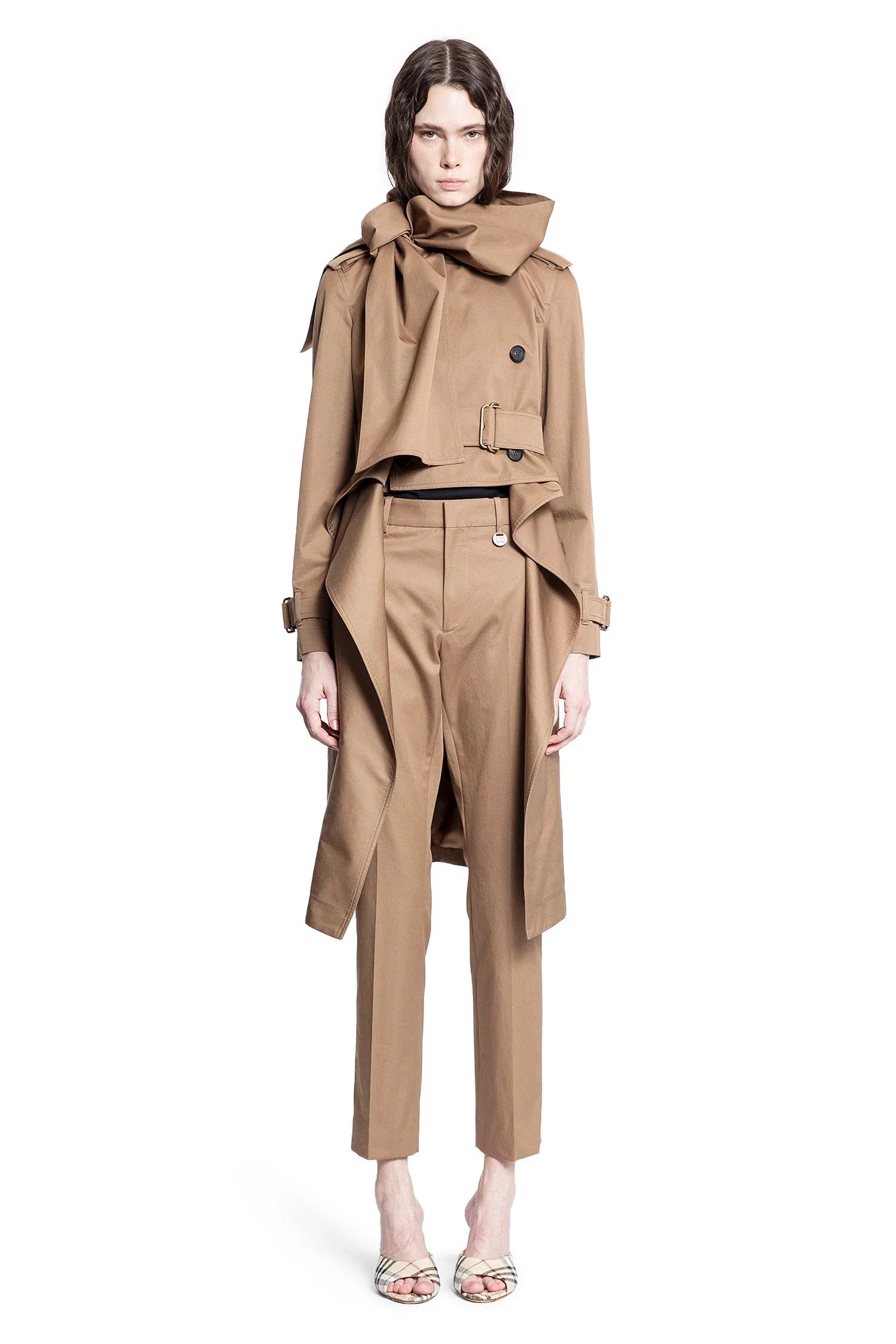 BURBERRY WOMAN BROWN COATS - Antonioli.eu