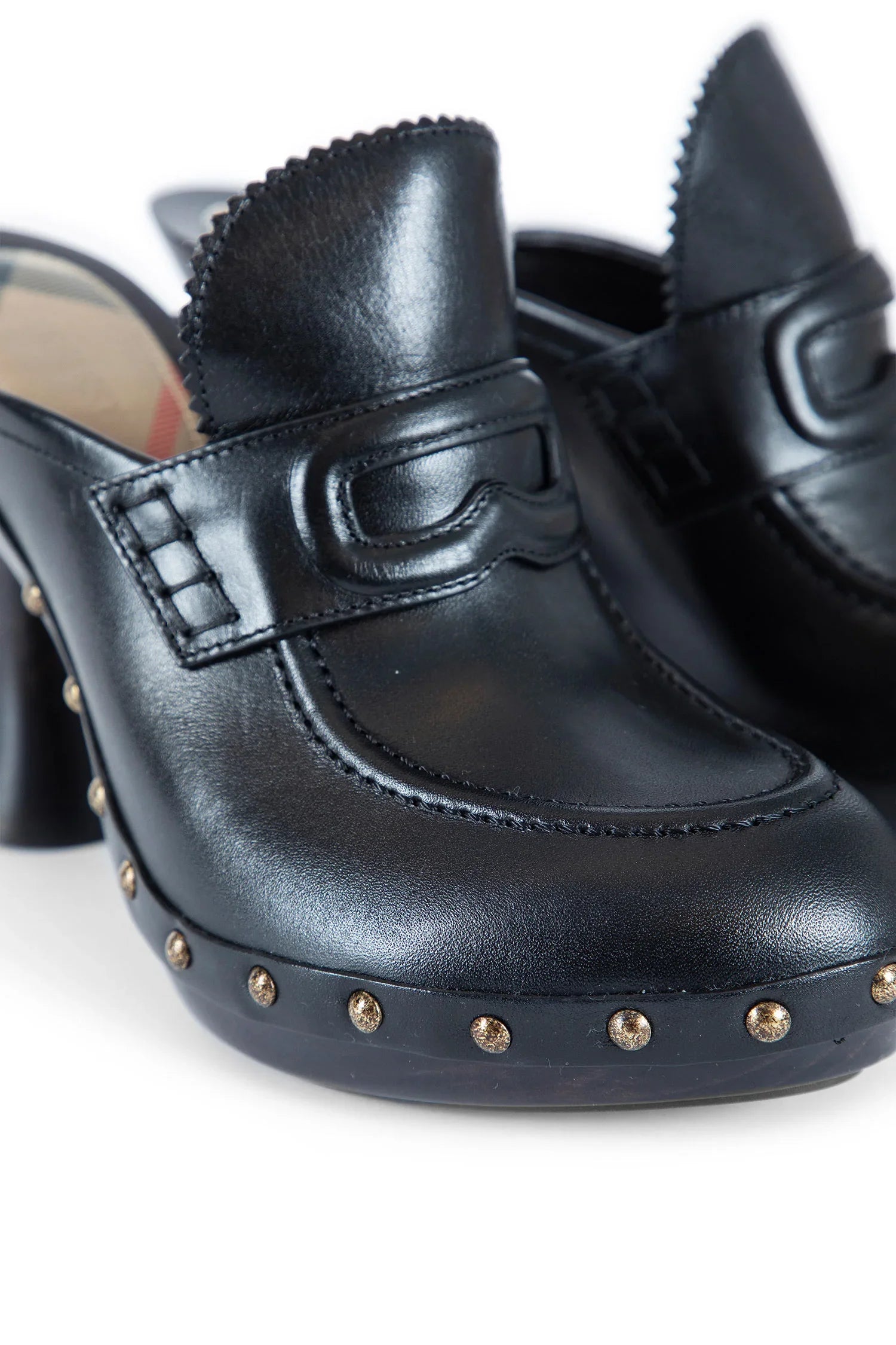 BURBERRY WOMAN BLACK MULES - Antonioli.eu